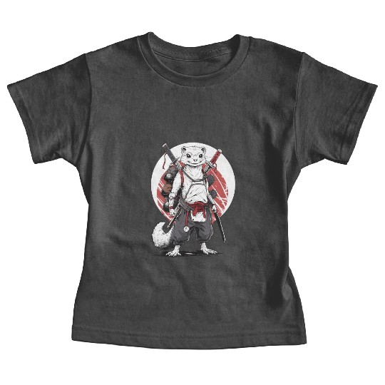 Ninja Samurai Anime Ferret Manga Warrior Baby Tees