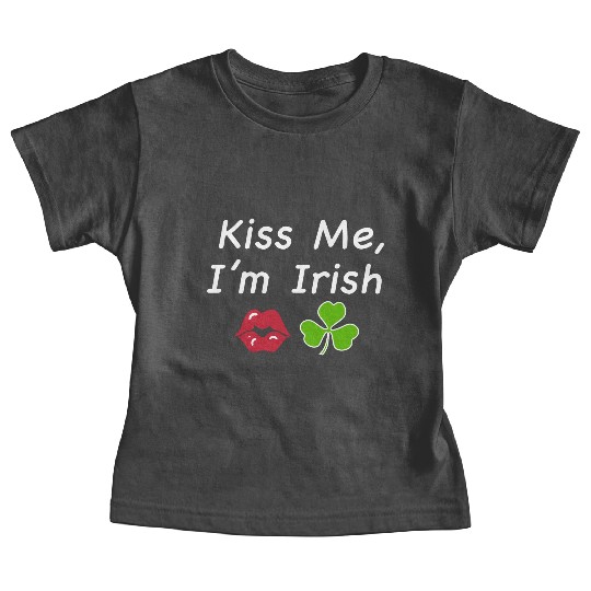 St Patricks Kiss Me I'm Irish Trendy Baby Baby Tees, Y2k