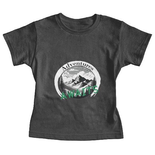 Adventures Awaits, Nature retreat Baby Tees