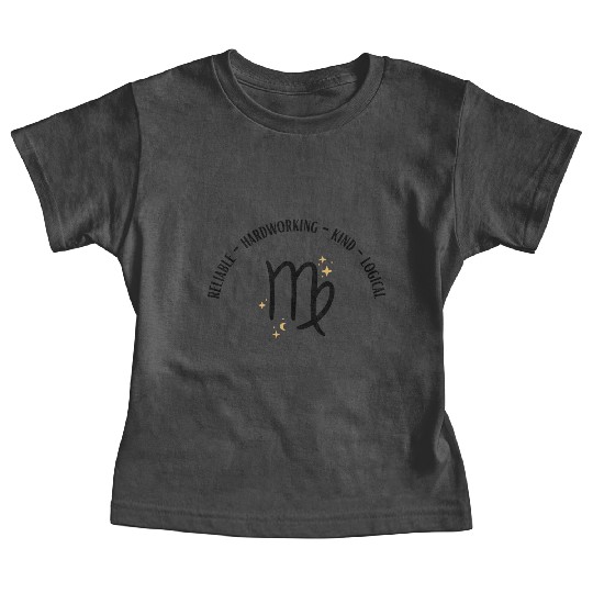 Virgo Zodiac Sign Design: Reliable, Hardworking Baby Tees