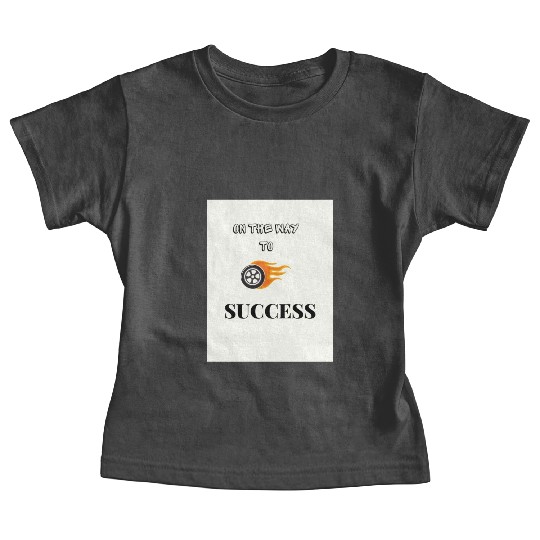 Black and white simplicity on the way to success Baby Tees