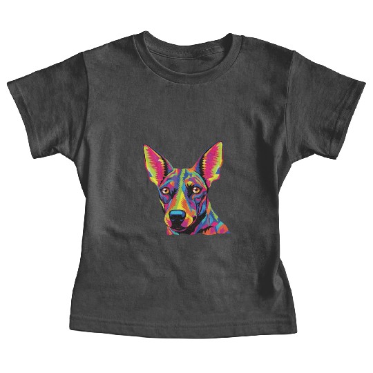 Watercolor Colorful Xoloitzcuintli Baby Tees