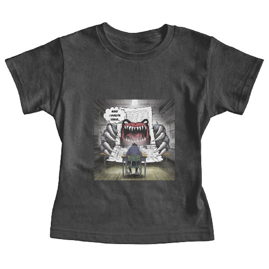 Test Anxiety Student vs Exam Monster Exam Struggle Baby Tees