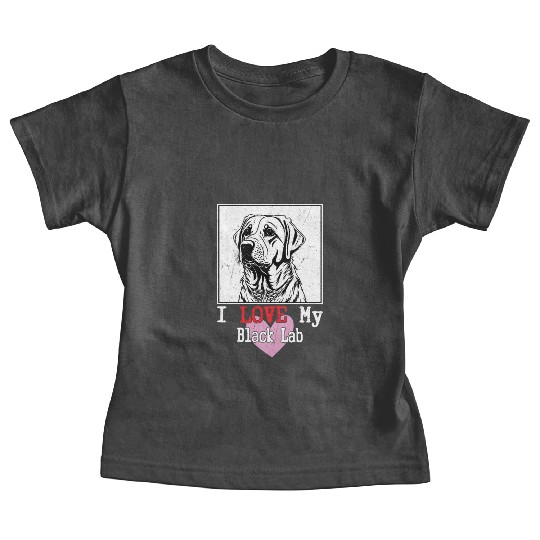 I Love My Black Lab Owner Labrador Retriever Baby Tees