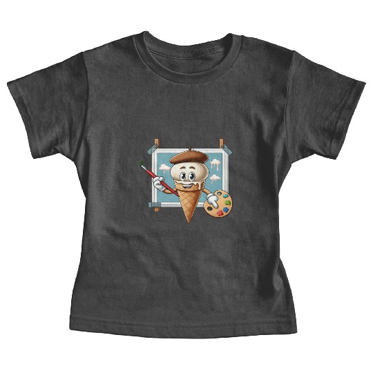 Creative Ice Cream Character Masterpiece Baby Tees