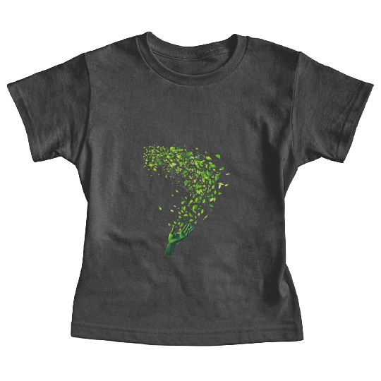 Eco-Friendly Nature Love Green Leaves Baby Tees