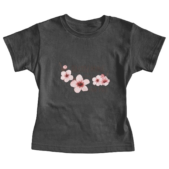 Spring floral Baby Tees Elegant Cherry Blossom Design