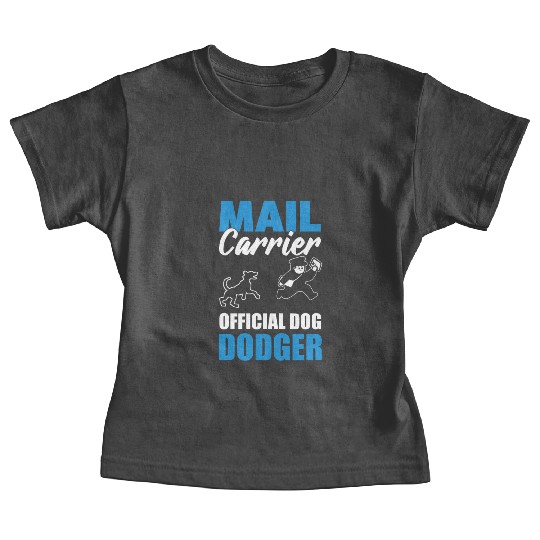 Funny Mailman And Dog Postal Worker Baby Tees