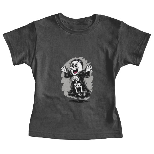 Ghost Dressed as a Skeleton For Halloween Baby Tees