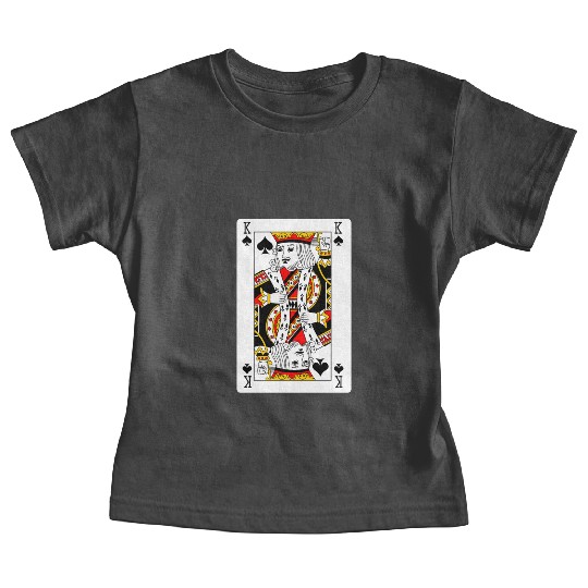 King of Spades Playing Card Baby Tees