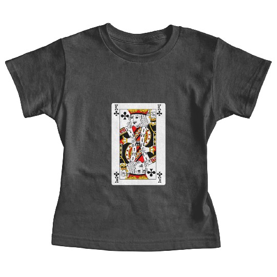 King of Clubs Playing Card Baby Tees