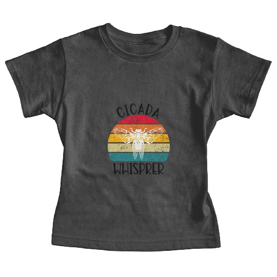 Cicada Whisprer, Retro Sunset Summertime 80's 90's Baby Tees