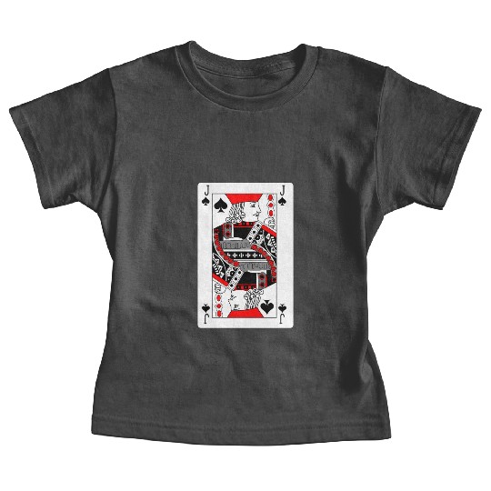Jack Playing card of spades Baby Tees