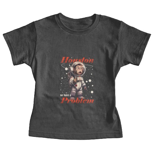 Houston we have a problem astronaut space monkey Baby Tees