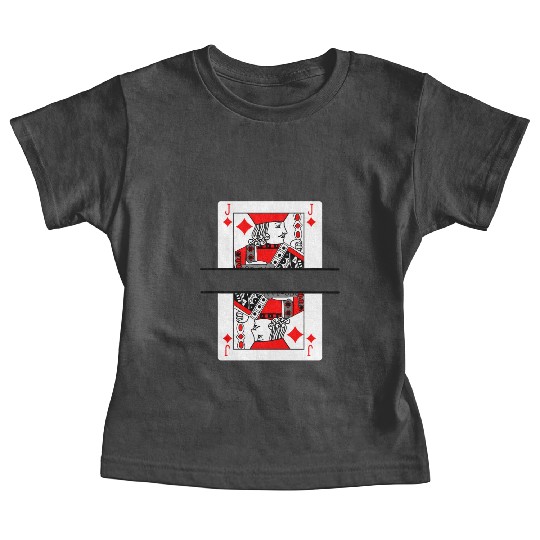 Playing card jack of diamonds with banner space Baby Tees
