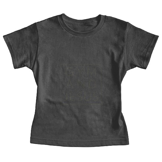 Gym and Jesus, Christian Workout, Fun Modern Fitne Baby Tees