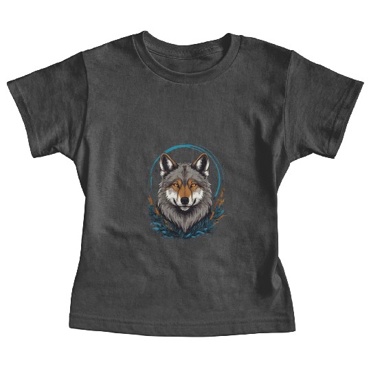 Flag Wolves July Howling Wolf Baby Tees
