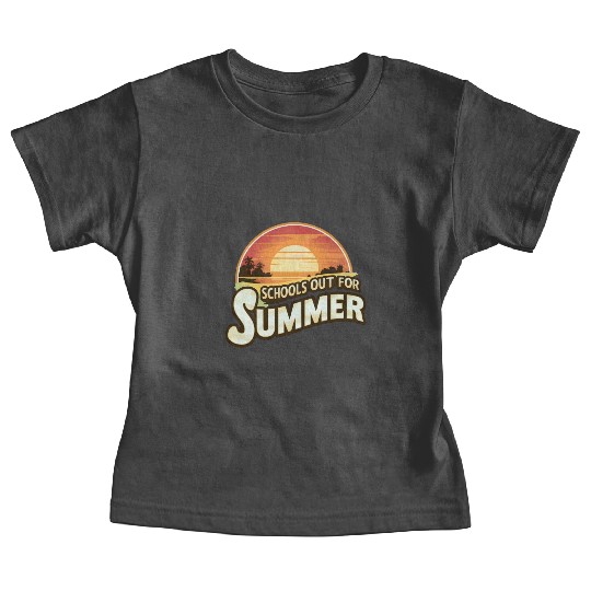 Retro Schools Out For Summer Last Day Of School Baby Tees
