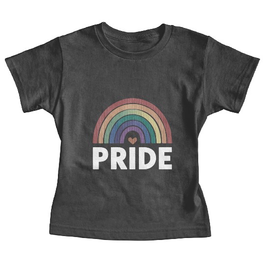 Lesbian Funny LGBT Gay Pride Rainbow Baby Tees