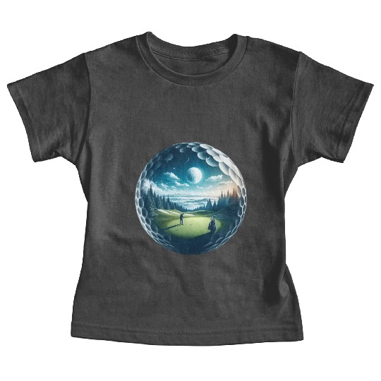 Twilight A Golf Dream Scape Surreal Golfing Course Baby Tees