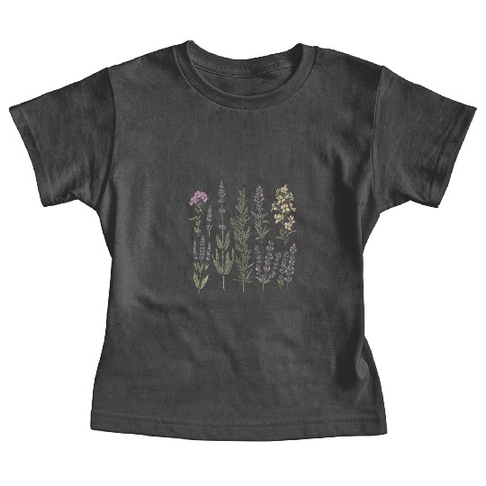 Spring Flower Girl Floral Lavender Flowers Summer Baby Tees