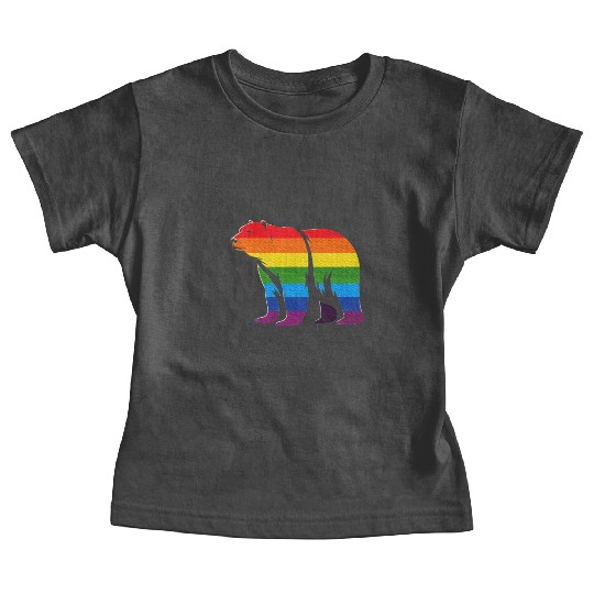 Polar Bear Rainbow LGBT Gay Pride Lesbian LGBT Baby Tees
