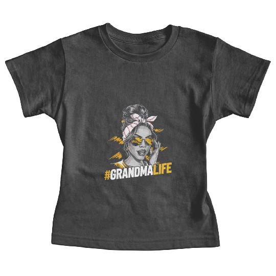 Baseball Grandma Grandmother Grandparents Day Baby Tees