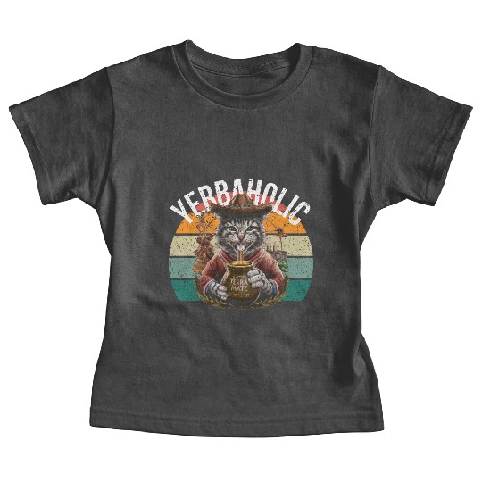 Yerba Mate Cat - Embrace the Yerbaholic Lifestyle! Baby Tees