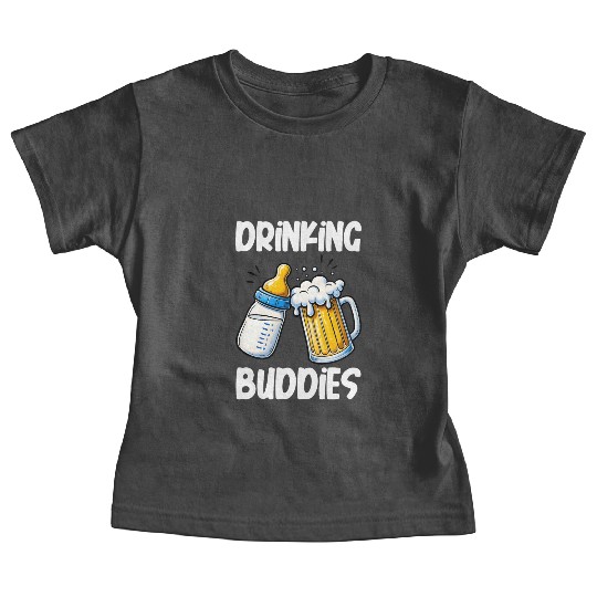 Drinking Buddies Creative Fun Novelty Baby Tees