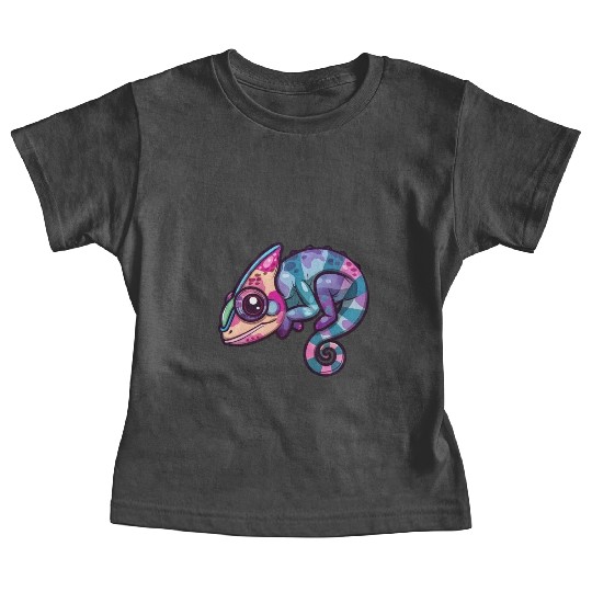 Colorful Chameleon Fantasy Creature Enchantment Baby Tees