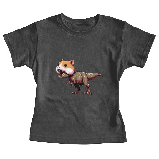 Hamster Dino T-Rex mythical creature fantasy Baby Tees