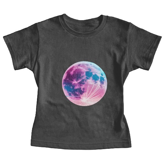 Synthwave moon Baby Tees