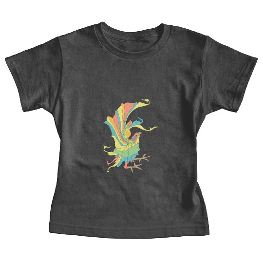 Colorful bird Baby Tees
