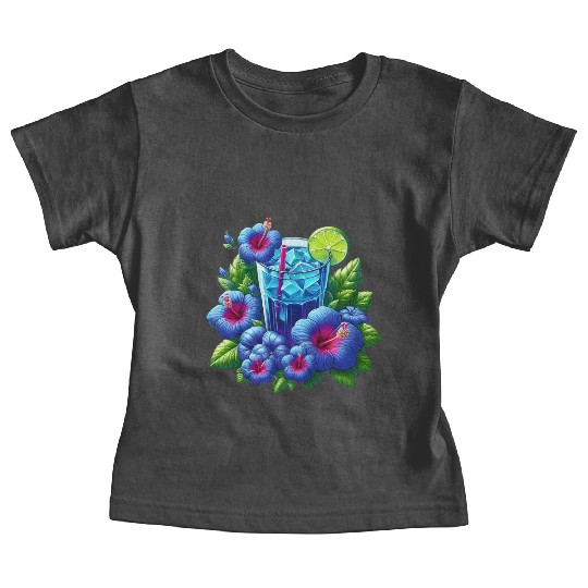 Blue hibiscus tea Baby Tees