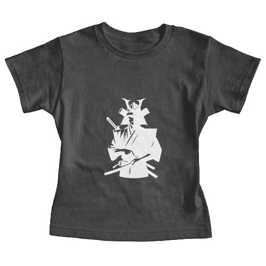Japanese Samurai With Sword Baby Tees
