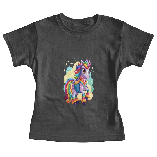 Crochet Rainbow Unicorn Baby Tees