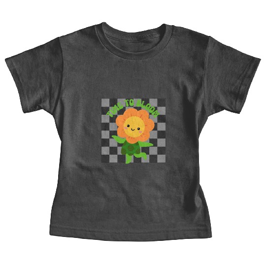 Time to Bloom: Floral Print Design Baby Tees