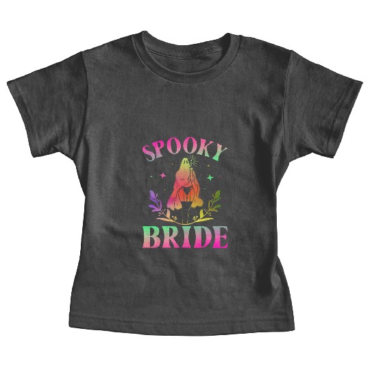 Spooky Bride Bridal Party Bachelorette Party Hallo Baby Tees