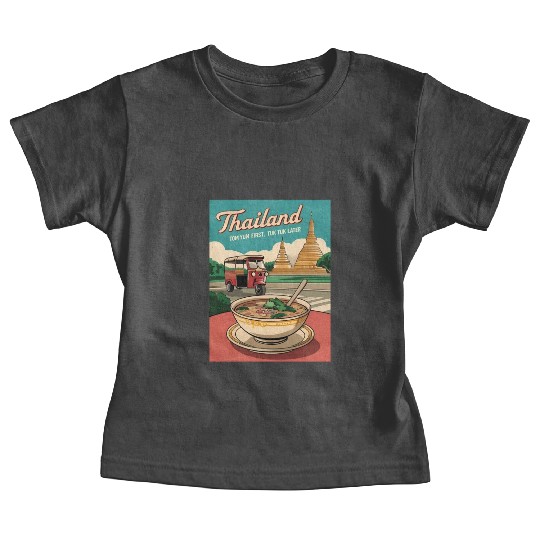 Funny Vintage Travel Thailand Humor Retro Graphic Baby Tees