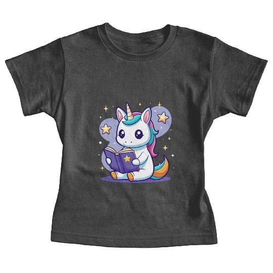 Magic Unicorn Reading Baby Tees