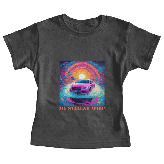 Synthwave Art Futuristic Car Baby Tees