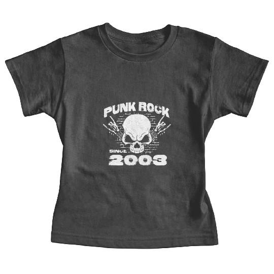 Punk Rock Since 2003 - Skull Rock Hands 21st Baby Tees