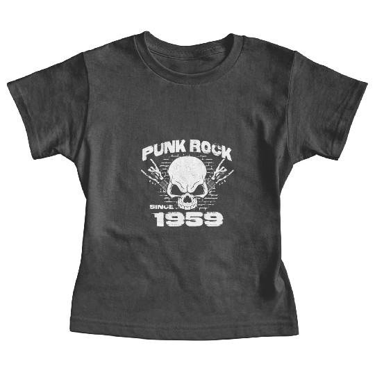 Punk Rock Since 1959 - Skull Rock Hands 65th Baby Tees