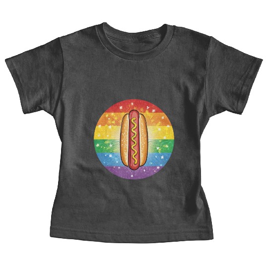 LGBTQ Hot Dog Baby Tees
