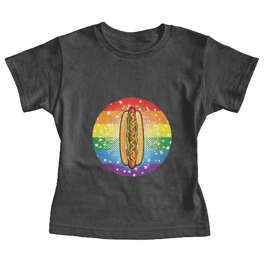 LGBTQ Hot Dog Baby Tees