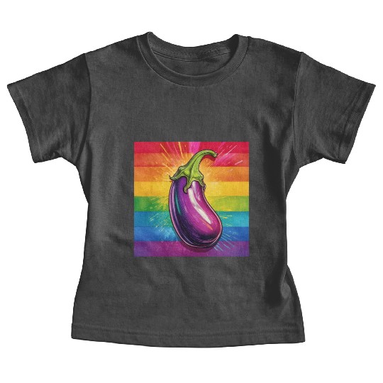 LGBTQ Eggplant Baby Tees
