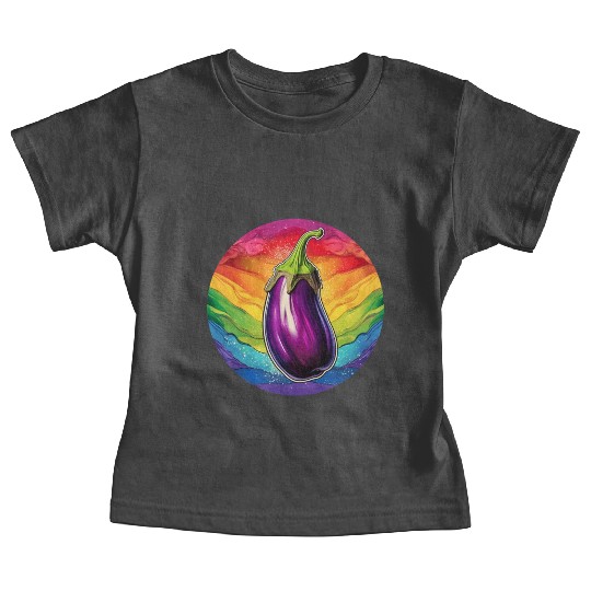 LGBTQ Eggplant Baby Tees