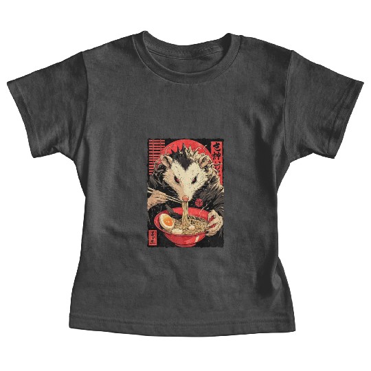 Opossum Ramen Japanese Manga Anime Baby Tees