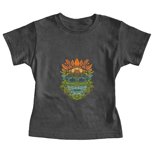 Maya God Mayan Mythology Itzamna Colorful Tribal Baby Tees