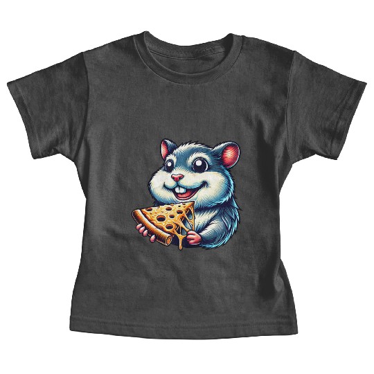 Hamster guinea pig pizza fast food lover Baby Tees